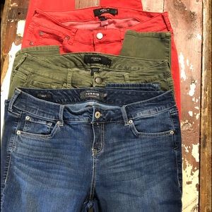 Torrid 5 pair lot size 14 Skinny jeans